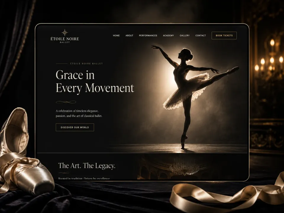 Sitio web · Compañía de ballet