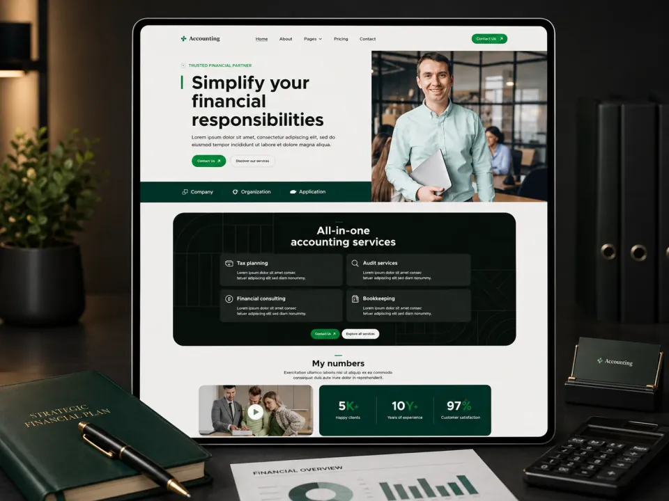 Sitio web · Contabilidad