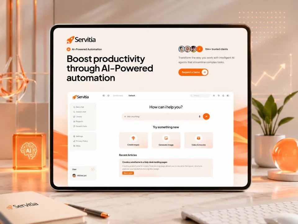 Sitio web · SaaS de automatización con IA