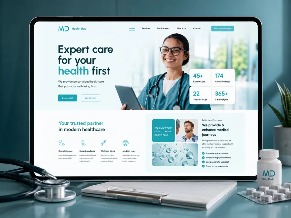 Sitio web · Centro médico
